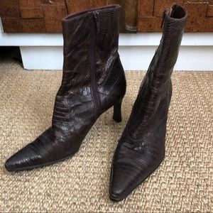Roberto Botticelli Brown Leather Heeled Boots